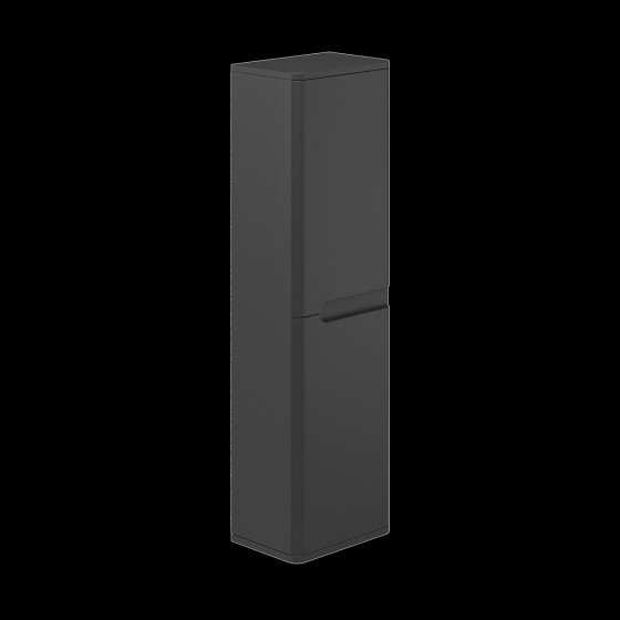 S7009359 Urban Tall Boy Unit Black Serica W 350 x H 1200mm 35cm